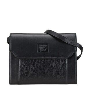 Burberry crossbody shoulder bag black leather